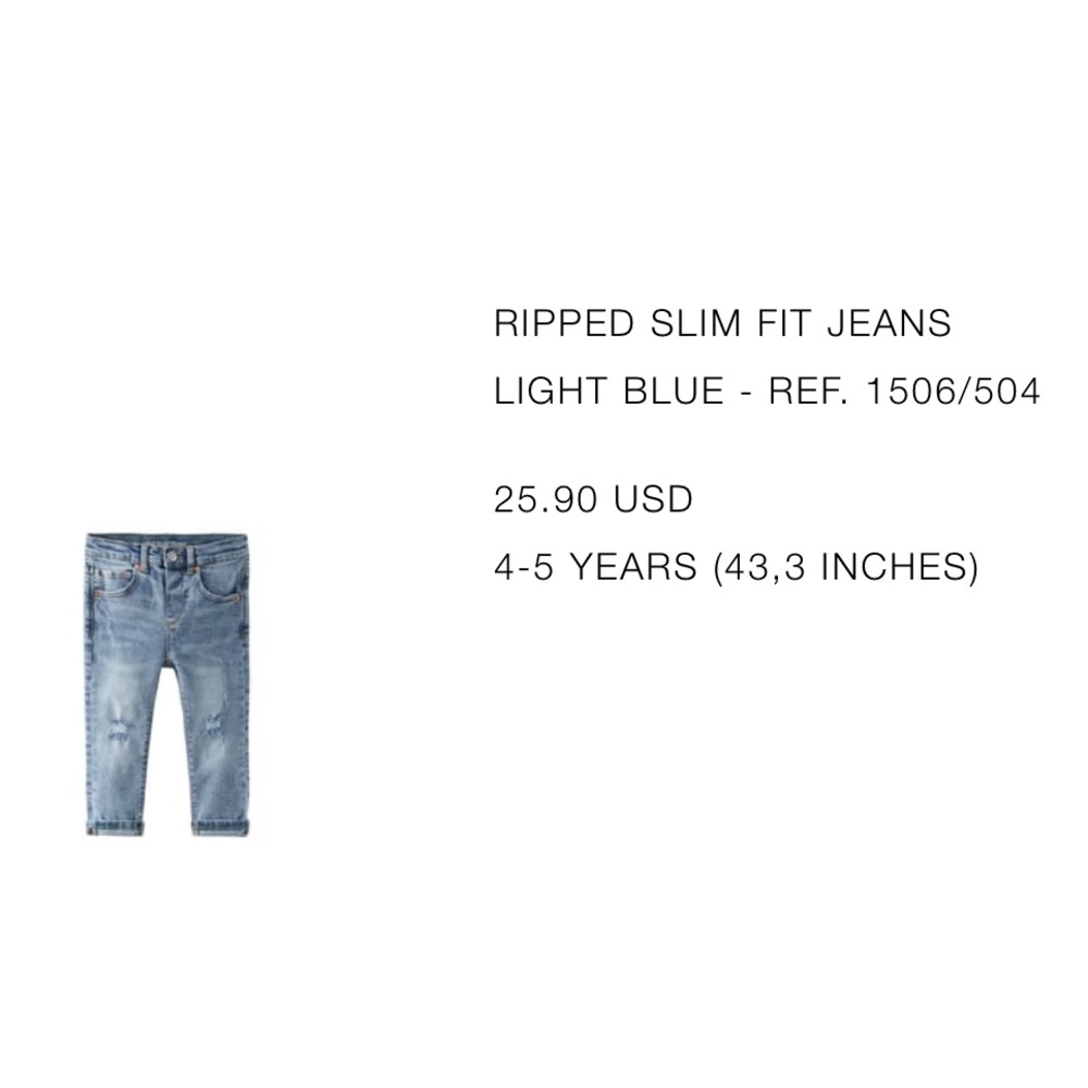 BOYS RIPPED SLIM FIT JEANS